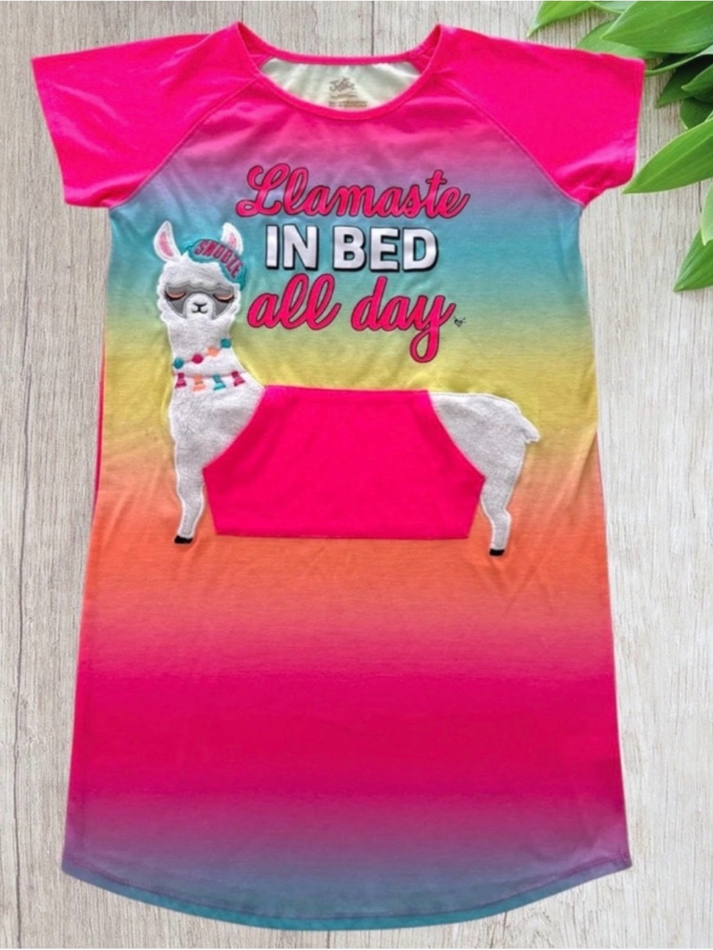 Justice Girl’s “Llamaste In Bed All Day” Nightgown, Size: 12
